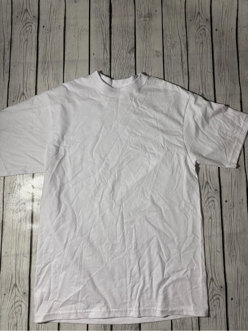 Shaka Wear cotton super Max Heavyweight Garment white Short Sleeve T-Shirt Large